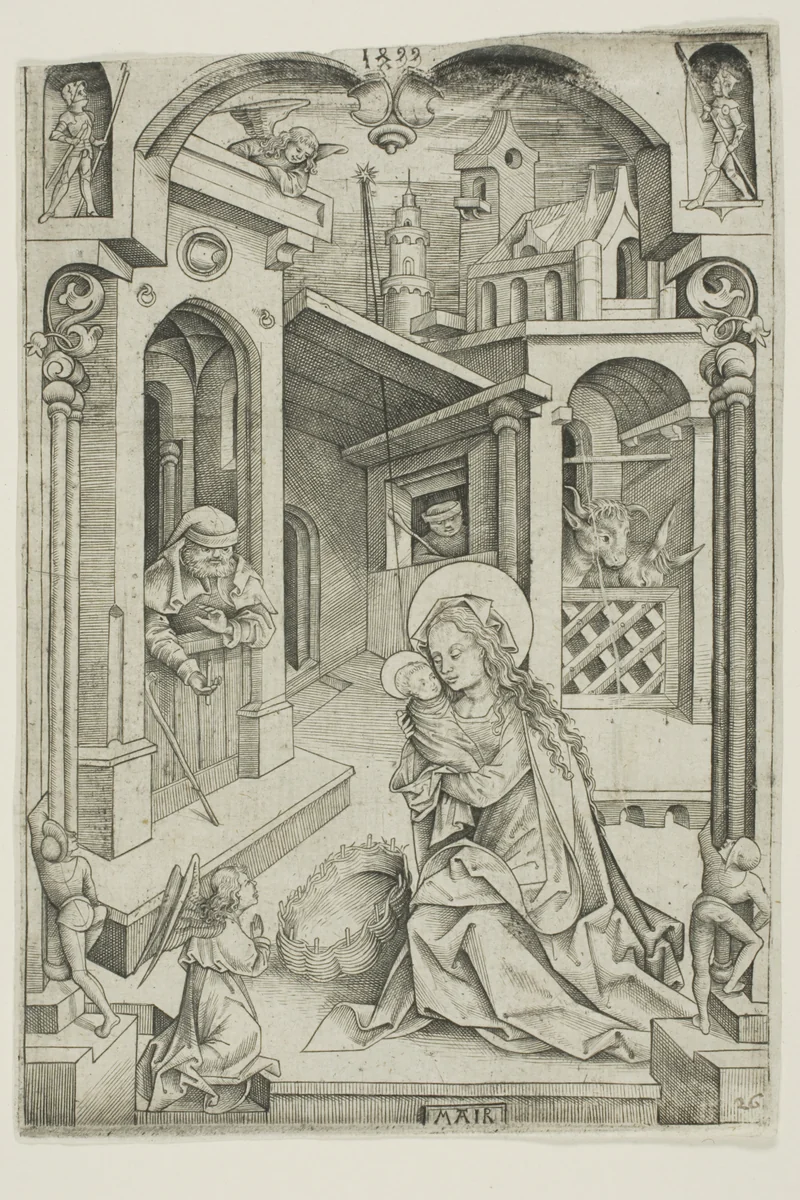 The Nativity by Nicolaus Alexander Mair, print, 1499