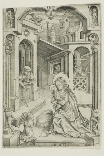 The Nativity by Nicolaus Alexander Mair, print, 1499