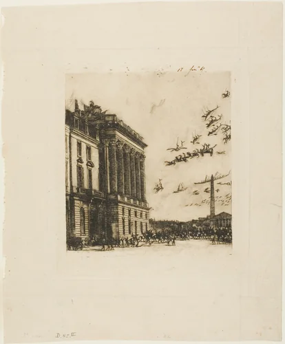 The Admiralty, Paris by Charles Meryon, print, 1865