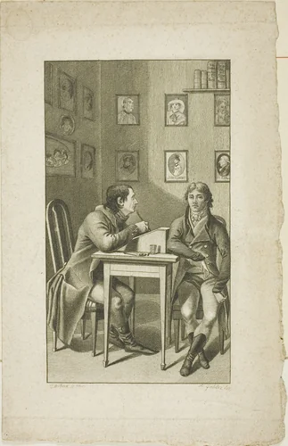 A Physionotrace Portraitist by Christoph Wilhelm Bock, print, 1802