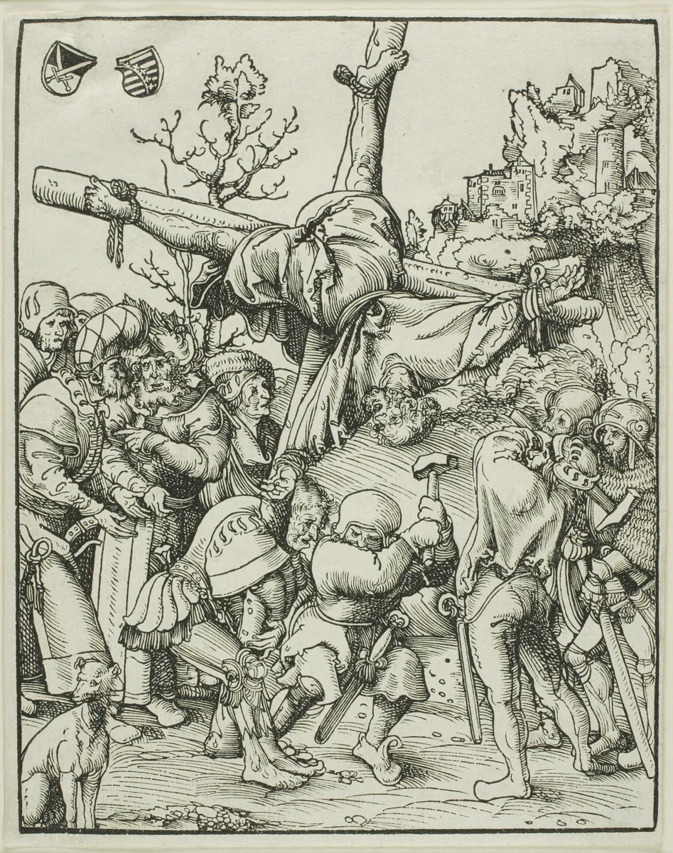 Saint Peter, from The Martyrdom of the Apostles by Lucas Cranach the Elder, print, 1507-1517