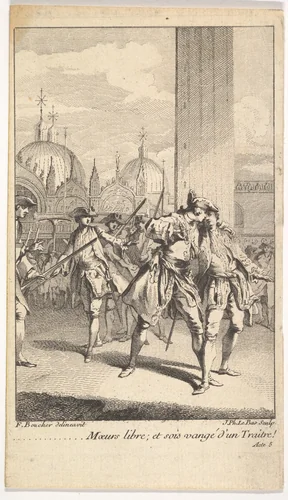 Frontispiece by Jacques-Philippe Le Bas, print, 1707-1783