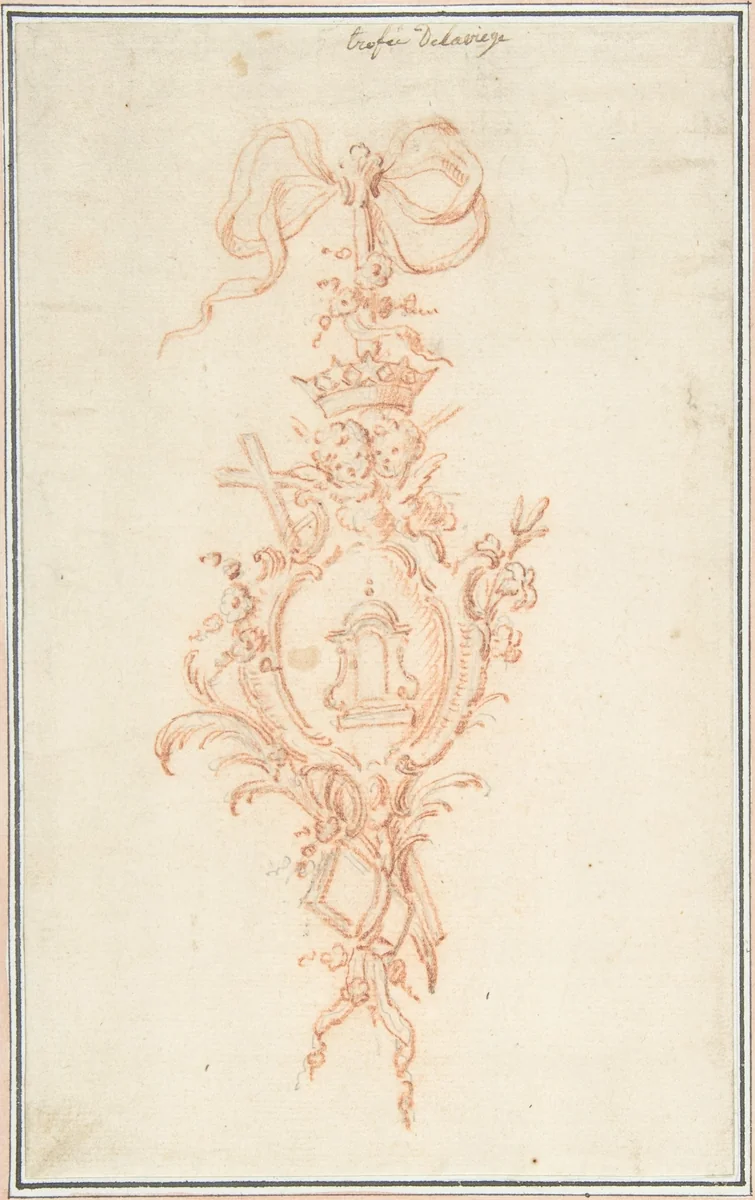 Design for Trophy by René Charpentier, drawing, 1695-1723
