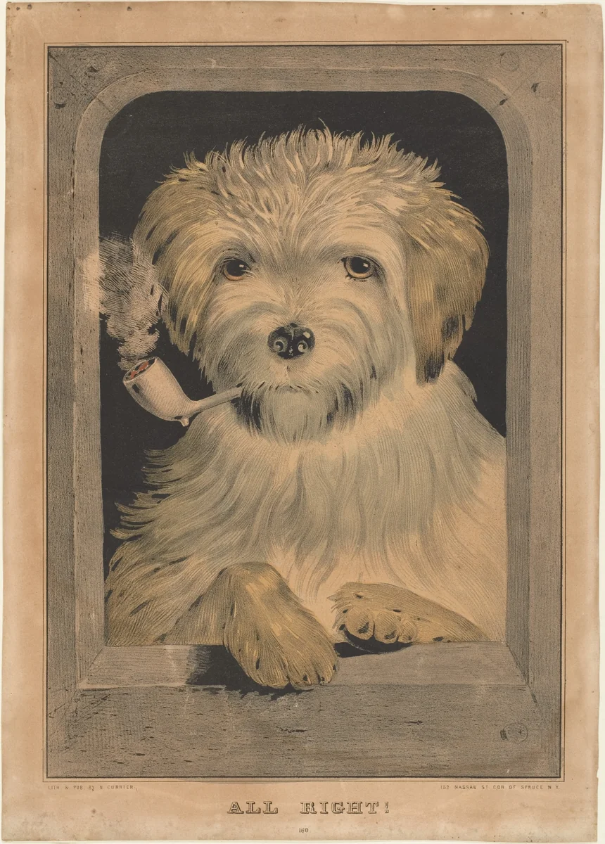 All Right! by Nathaniel Currier, print, 1846-1856