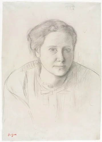 Victoria Dubourg by Edgar Degas, drawing, 1861-1871