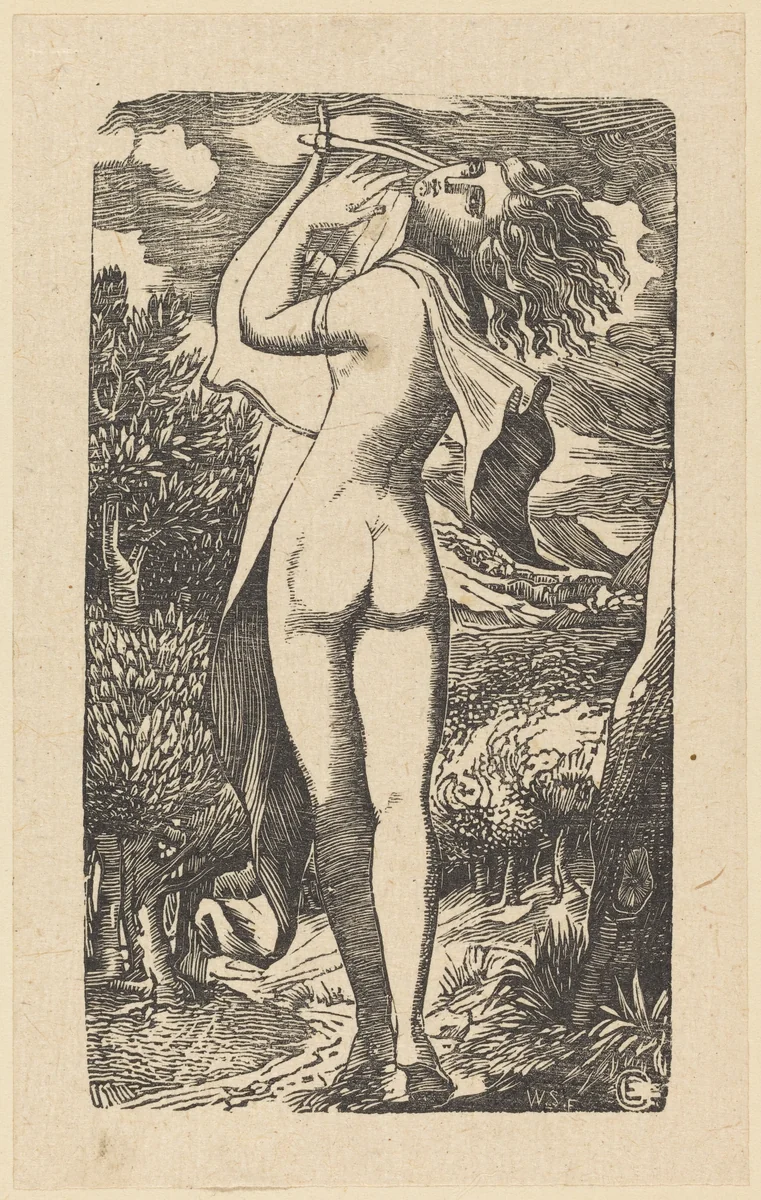 Bacchante by Welby Sherman; Edward Calvert, print, 1825-1835