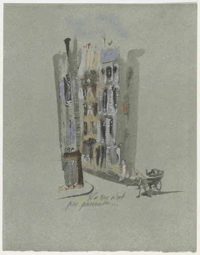 Duplicate of plate (page 197) from Mille Regrets (A Thousand Regrets) by Christian Bérard, illustrated book, 1947