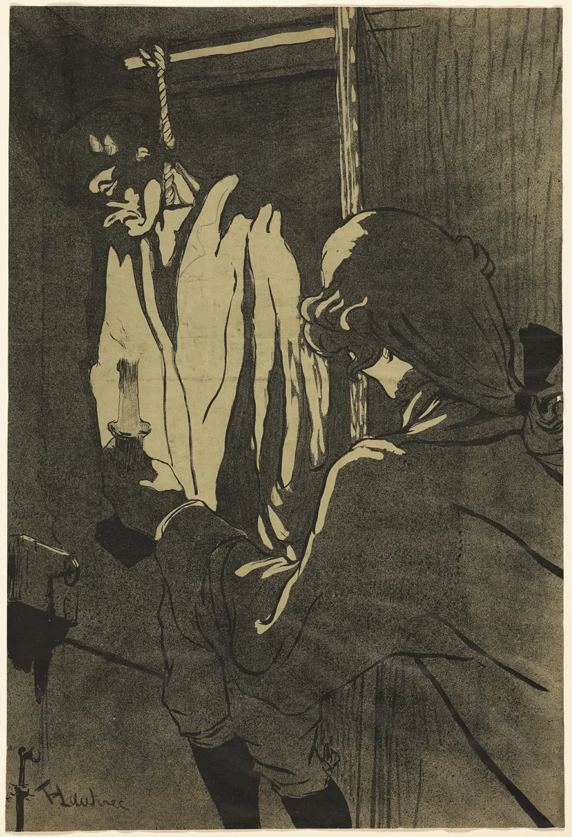 The Hanged Man by Henri de Toulouse-Lautrec, print, 1892