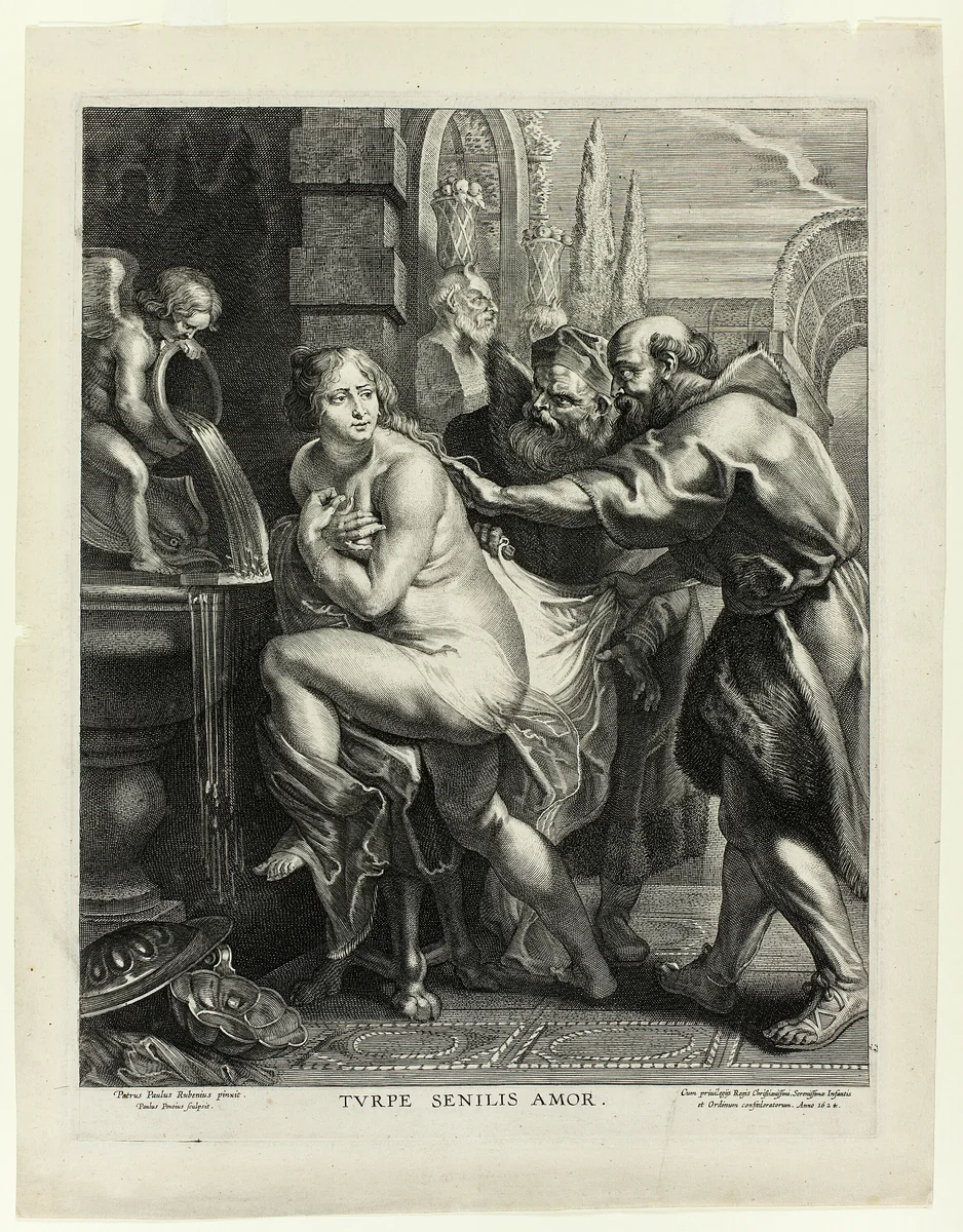 Susanna and the Elders by Paulus Pontius, print, 1624