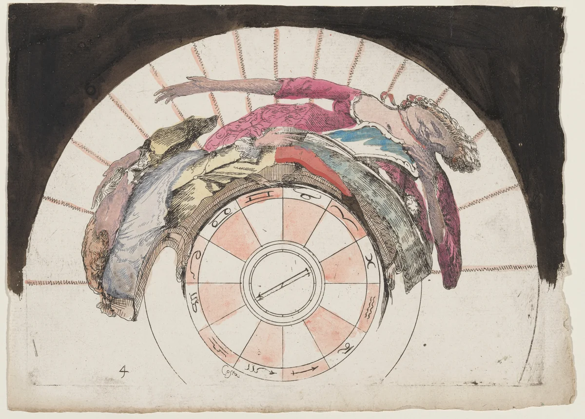 Woman Consulting a Book by Giovanni Francesco Costa, print, 1742-1752