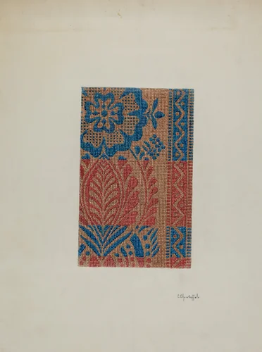 Coverlet by Cornelius Christoffels, index of american design, 1940