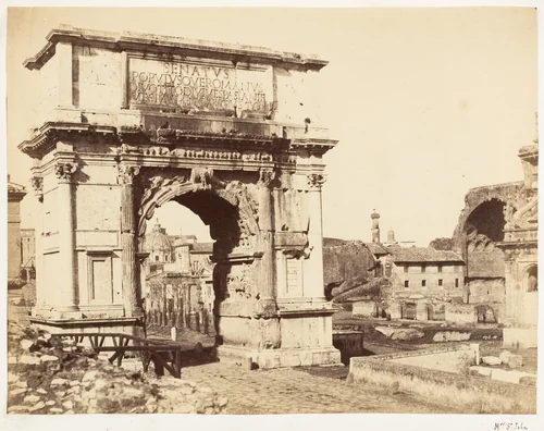 [Arch of Titus] by Jane Martha St. John, photograph, 1853-1856