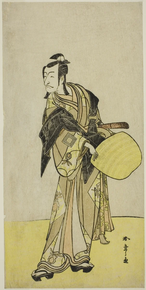 The Actor Ichikawa Danjuro V as Kakogawa Honzo, from the play "Kanadehon Chushin Nagori no Kura," performed at the Nakamura Theater in the ninth month, 1780 by Katsukawa Shunsho (勝川 春章), print, 1775-1785