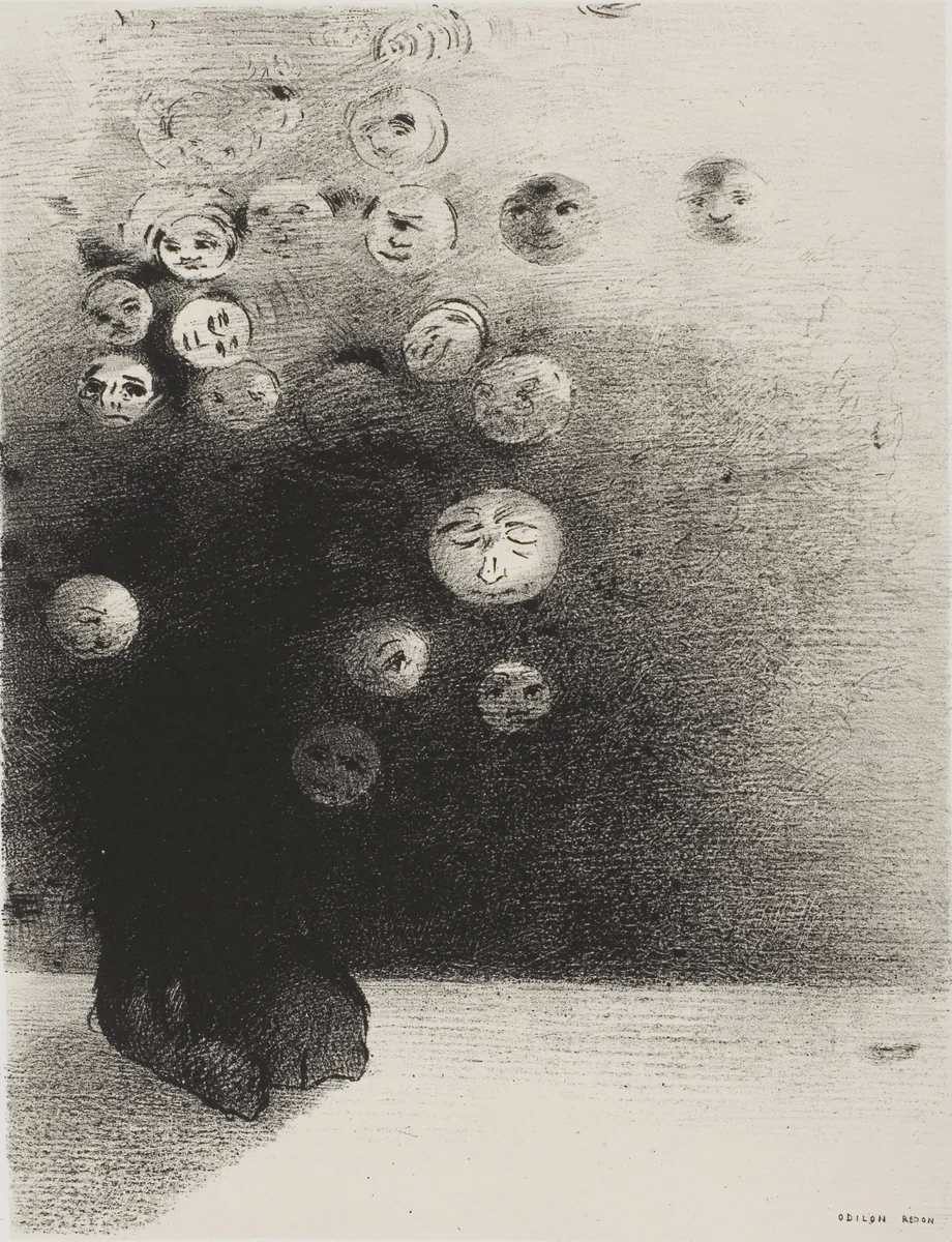 Is There Not an Invisible World, from The Juror by Odilon Redon, print, 1887