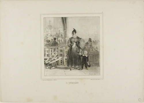 The Ingrate by Denis Auguste Marie Raffet, print, 1832