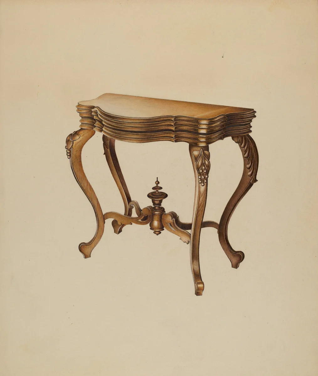 Console Table by Robert Pohle, index of american design, 1937