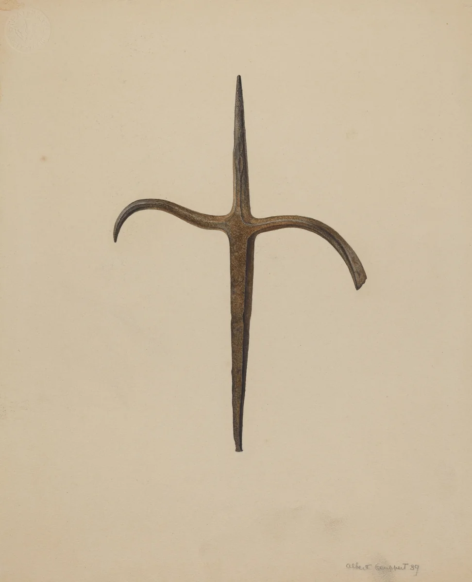 Lead Prospector's Ore Pick by Albert Geuppert, index of american design, 1939