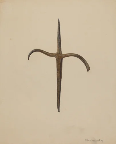 Lead Prospector's Ore Pick by Albert Geuppert, index of american design, 1939