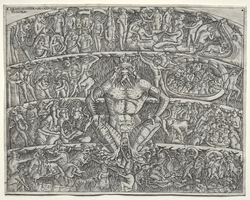 The Inferno According to Dante, after the Fresco in the Campo Santo at Pisa by Unknown, print, 1400-1500