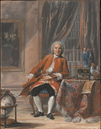 Portrait of Joan Jacob Mauricius, Governor-General of Suriname by Cornelis Troost, drawing, 1741