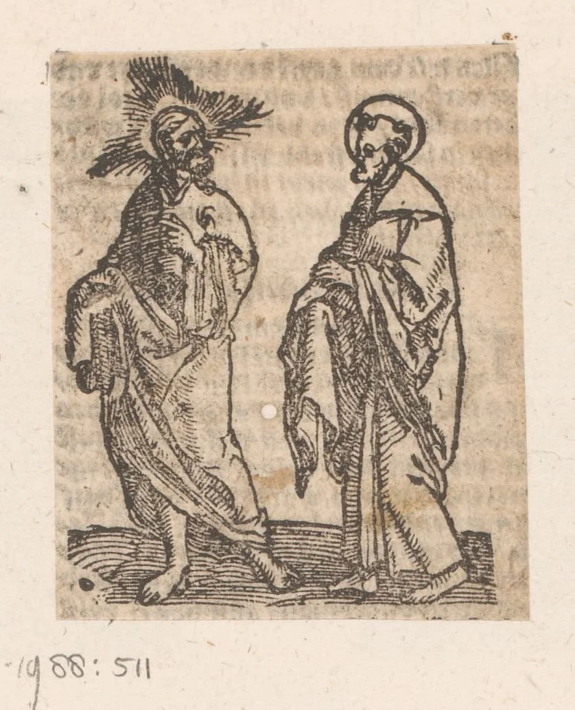 Christus roept een discipel by anonymous, print, 1536
