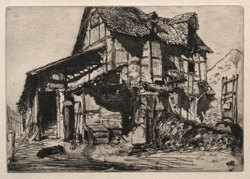 An Unsafe Tenement by James McNeill Whistler, print, 1858