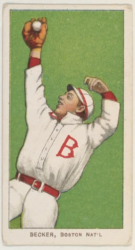 Becker, Boston, National League, from the White Border series (T206) for the American Tobacco Company by American Tobacco Company, print, 1909-1911