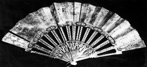Fan by Italy or Spain, textile, 1801-1900