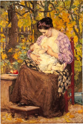 Maternity by Gari Melchers, painting, 1913