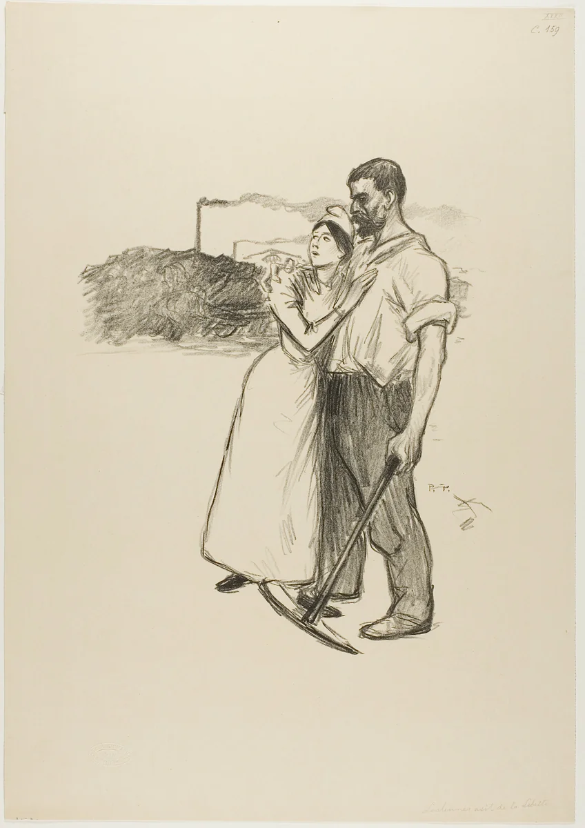 Liberty's Last Refuge by Théophile Alexandre Steinlen, print, 1894