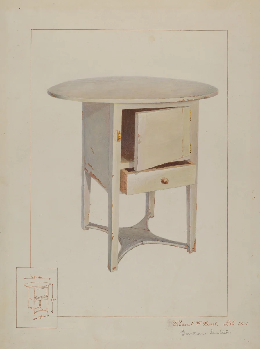 Cellarette by Vincent P. Rosel; Gordon Saltar, index of american design, 1937