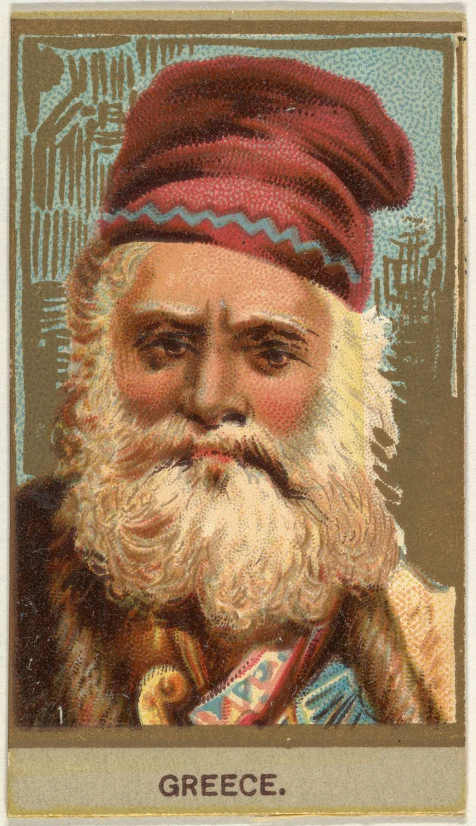 Greece, from the Races of Mankind series (T181) issued by Abdul Cigarettes by Abdul Cigarettes, print, 1881