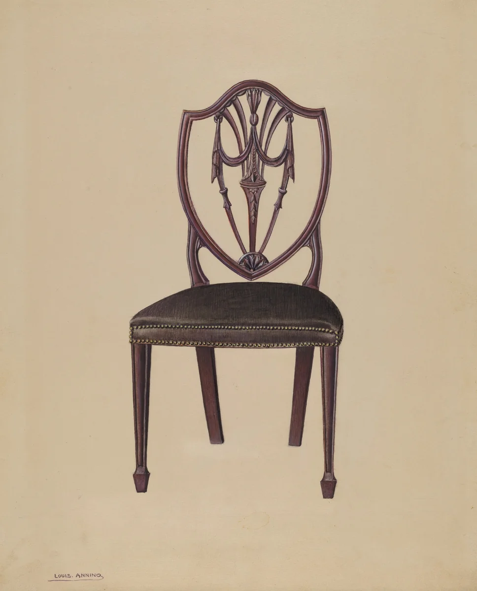 Side Chair by Louis Annino, index of american design, 1937