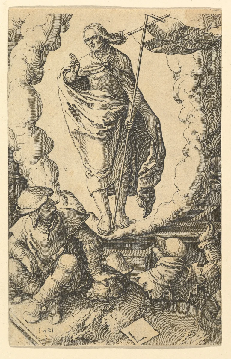 The Resurrection, from "The Passion of Christ" by Jan Muller, print, 1610-1625