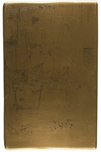 Turkeys by James McNeill Whistler, metalwork, 1880