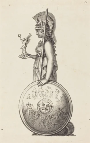 Minerva, by Phidas by Maria Denman; John Flaxman, print, 1829