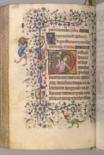 Hours of Charles the Noble, King of Navarre (1361-1425): fol. 277v, St. Christopher by Master of the Brussels Initials and Associates, book, 1400-1410