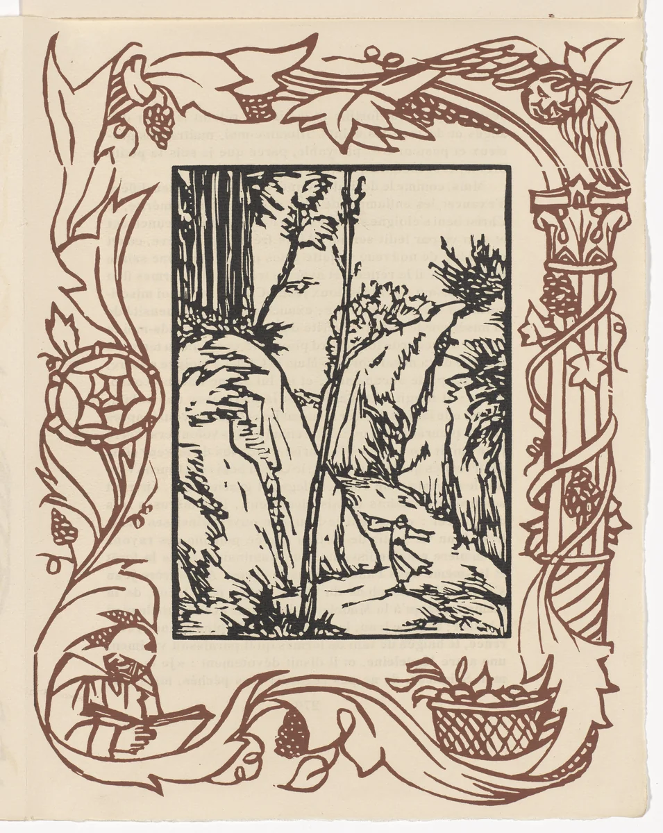 Plate (page 275) from Les Petites Fleurs de St. François (The Little Flowers of St. Francis) by Émile Bernard, illustrated book, 1928