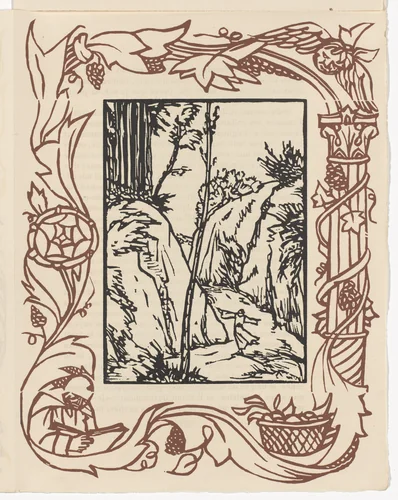 Plate (page 275) from Les Petites Fleurs de St. François (The Little Flowers of St. Francis) by Émile Bernard, illustrated book, 1928