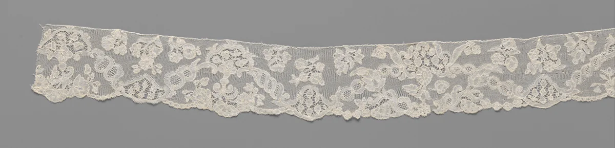 Strook kloskant cartouches tussen schuin geplaatste gedraaide banden by anonymous, other, 1760-1770