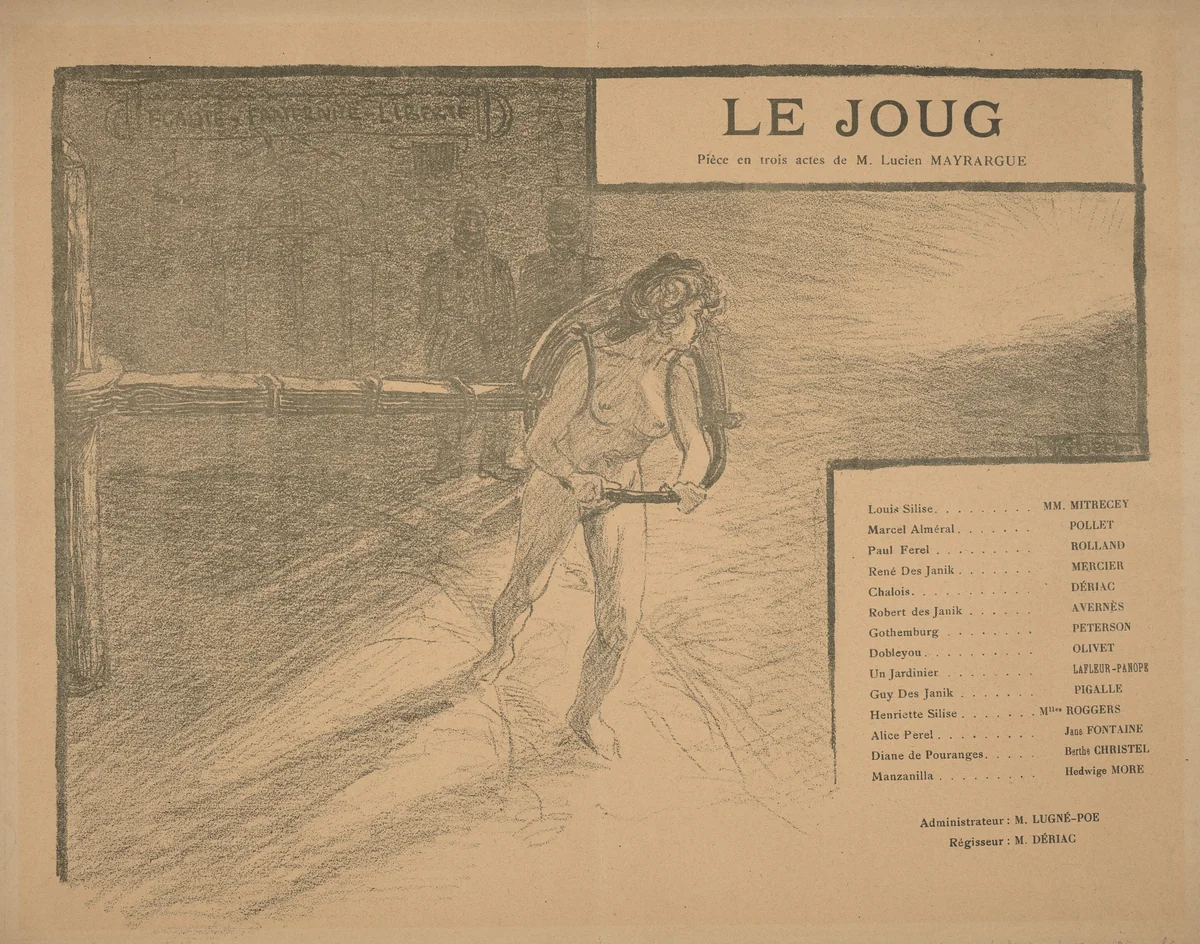 Le Joug by Pierre-Eugène Vibert, print, 1899