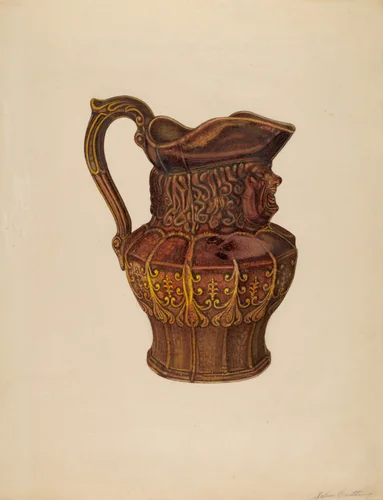 Toby Mug by John Cutting, index of american design, 1938