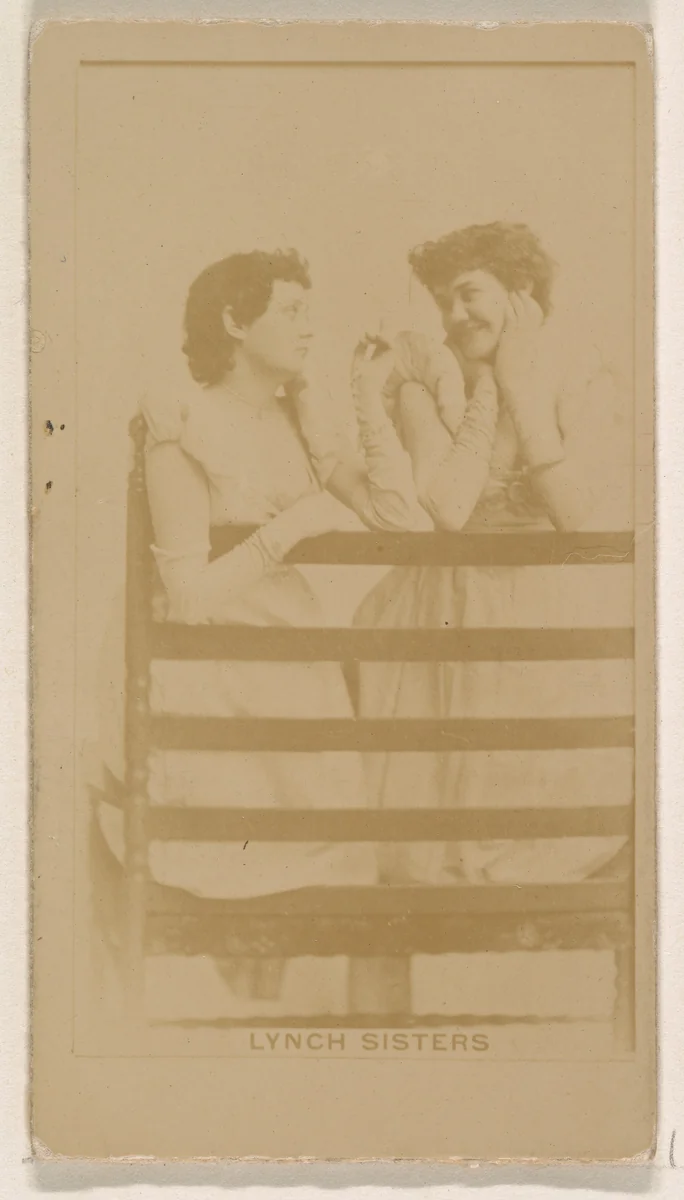 Lynch Sisters, from the Actresses series (N245) issued by Kinney Brothers to promote Sweet Caporal Cigarettes by Kinney Brothers Tobacco Company, photograph, 1890