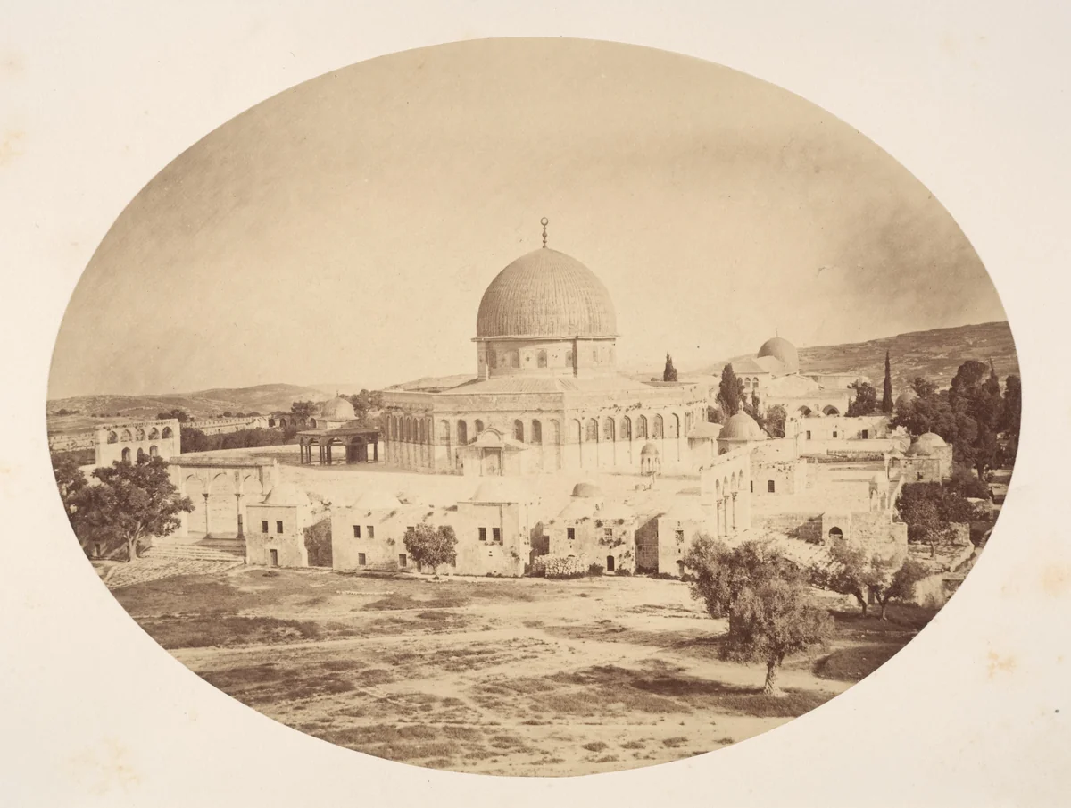 Jerusalem, Site of the Temple on Mount Moriah by John Anthony, photograph, 1857