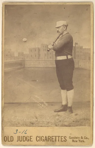 C.W. Williamson, Shortstop, Chicago, from the series Old Judge Cigarettes by Goodwin & Company, photograph, 1888