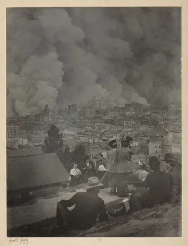 San Francisco Earthquake by Arnold Genthe, photograph, 1906