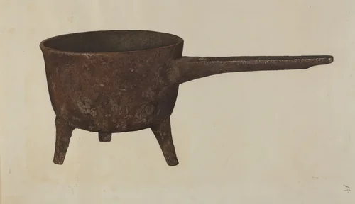 Iron Kettle by Herndon Hightower, index of american design, 1939