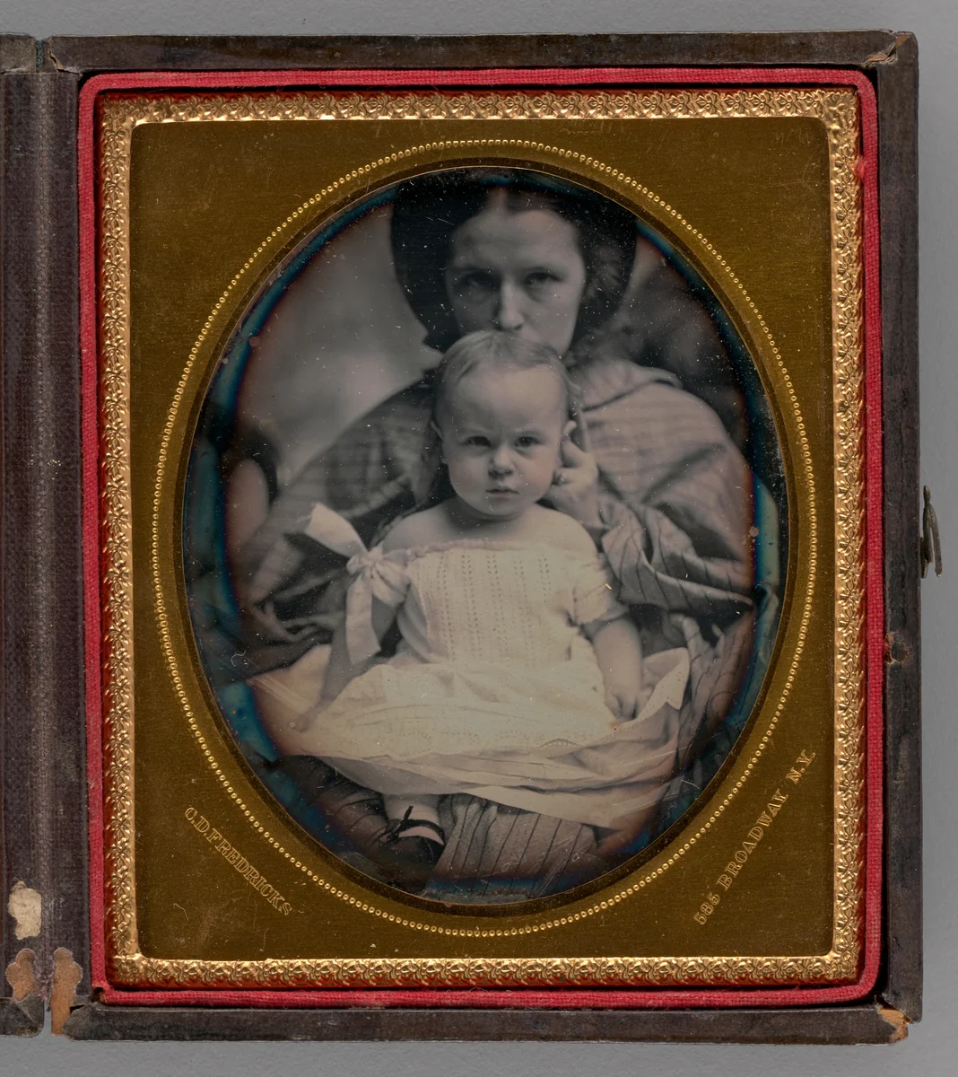 Untitled (Portrait of a Woman holding a Child) by Charles DeForest Fredricks, other, 1858