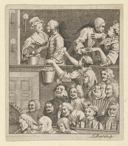 The Laughing Audience by Dent, print, 1795-1805
