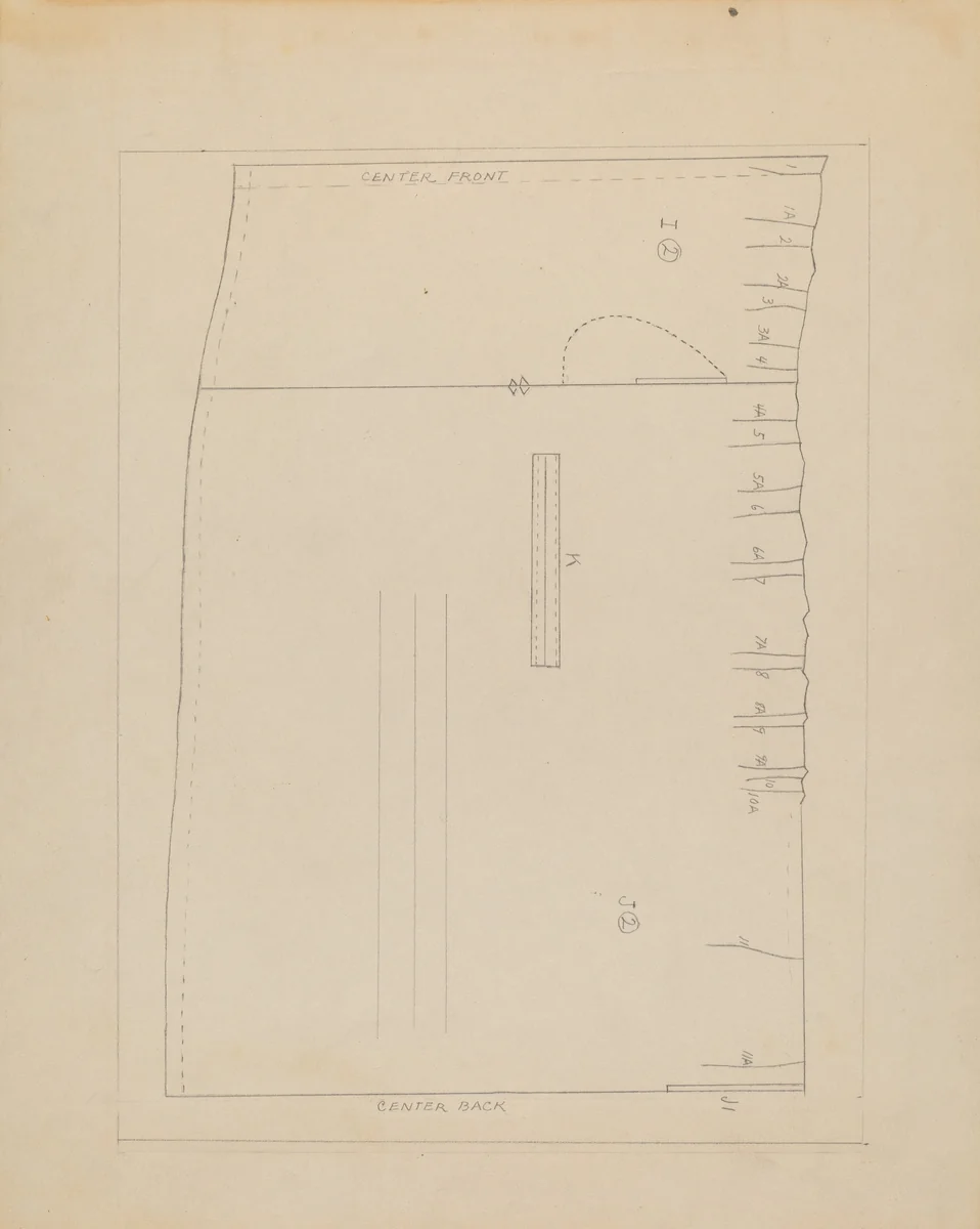 Pattern by Percival Jenner, index of american design, 1935-1942